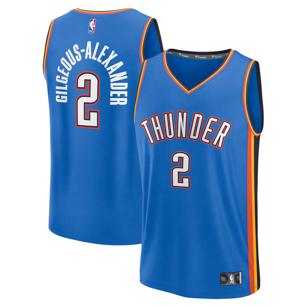 Shai Gilgeous-Alexander Oklahoma City Thunder Fanatics Fast Break Replica Player Jersey - Icon Edition - Blue