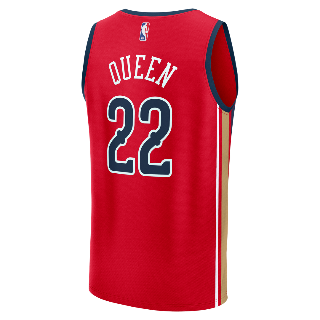 Derik Queen New Orleans Pelicans Fanatics Fast Break Replica Player Jersey - Statement Edition - Red