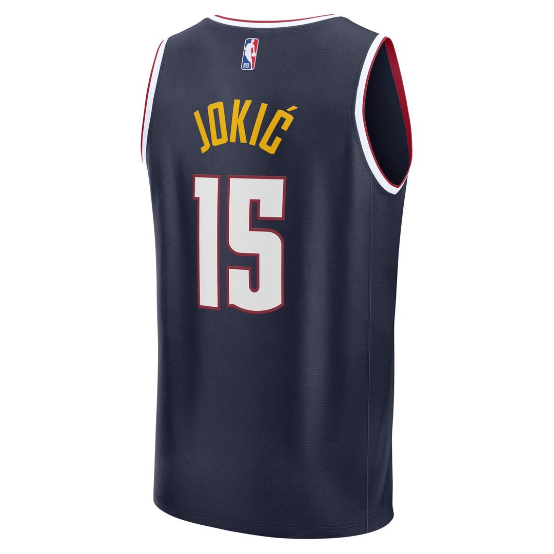 Nikola Jokic Denver Nuggets Fanatics Fast Break Replica Player Jersey - Icon Edition - Navy