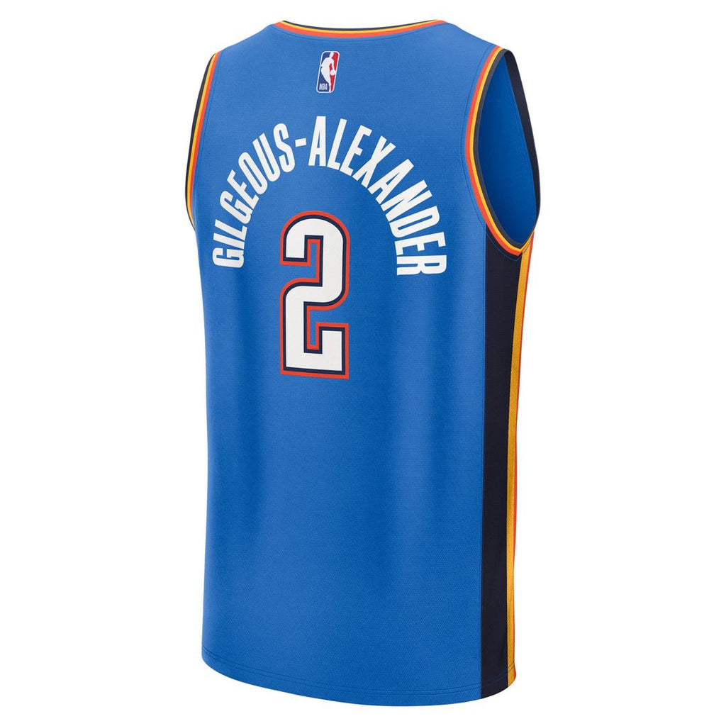 Shai Gilgeous-Alexander Oklahoma City Thunder Fanatics Youth Fast Break Replica Player Jersey - Icon Edition - Blue