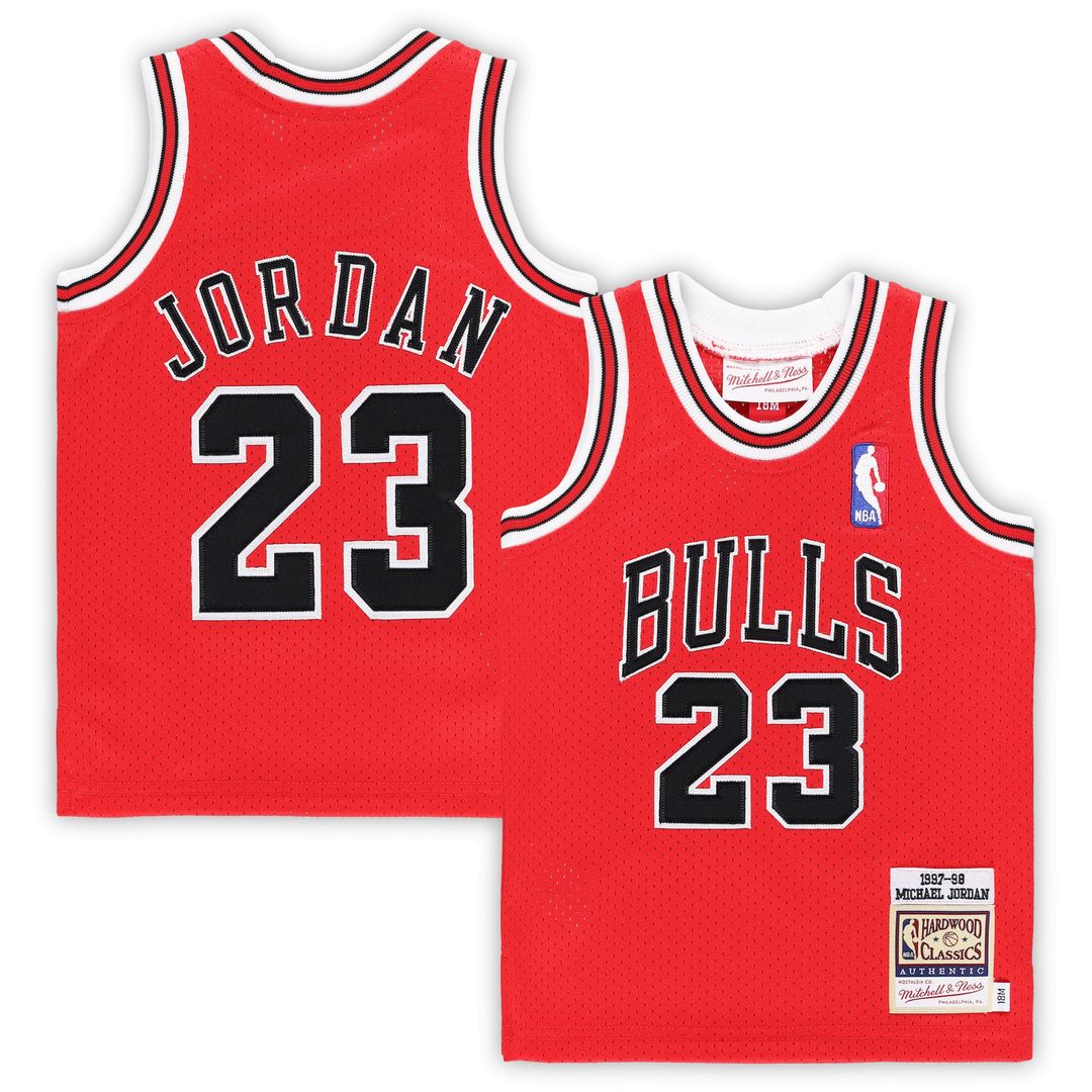 Michael Jordan Chicago Bulls Mitchell & Ness Infant 1996/97 Hardwood Classics Authentic Jersey - Black