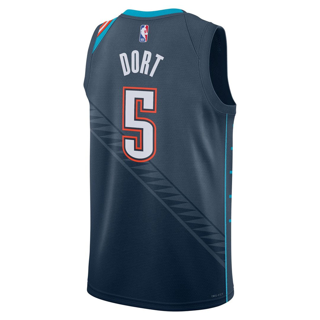 Luguentz Dort Oklahoma City Thunder Nike Unisex 2025/26 Swingman Jersey - Navy - City Edition