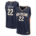 Derik Queen New Orleans Pelicans Fanatics Fast Break Replica Jersey - Icon Edition - Navy