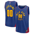 Denver Nuggets Fanatics Youth Fast Break Custom Replica Jersey - Blue  - Statement Edition