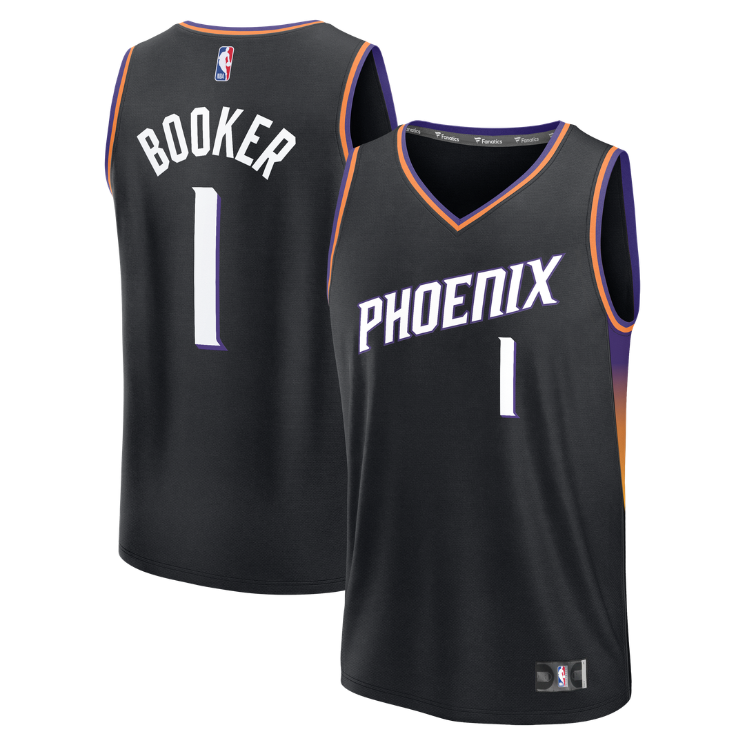 Devin Booker Phoenix Suns Fanatics Youth  Fast Break Jersey - Statement Edition - Black