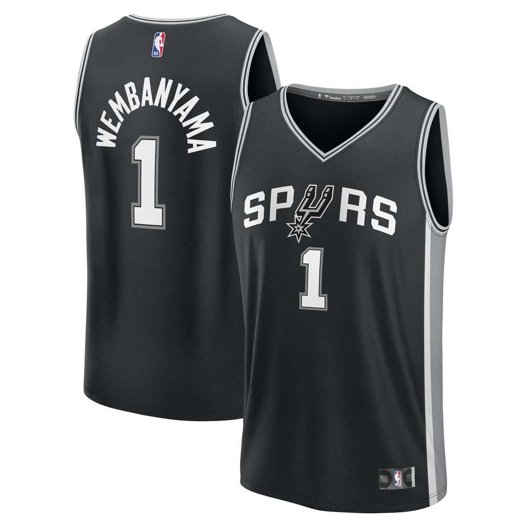 Victor Wembanyama San Antonio Spurs Fanatics Youth Fast Break Replica Player Jersey - Icon Edition - Black