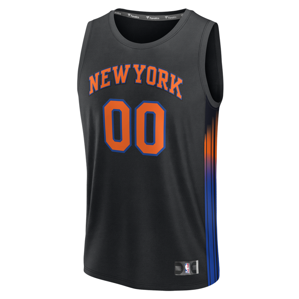 New York Knicks Fanatics Youth Fast Break Custom Jersey - Association Edition - White