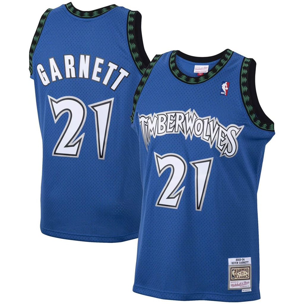 Kevin Garnett Minnesota Timberwolves Mitchell & Ness Big & Tall 2003/04 Hardwood Classics Swingman Jersey - Blue