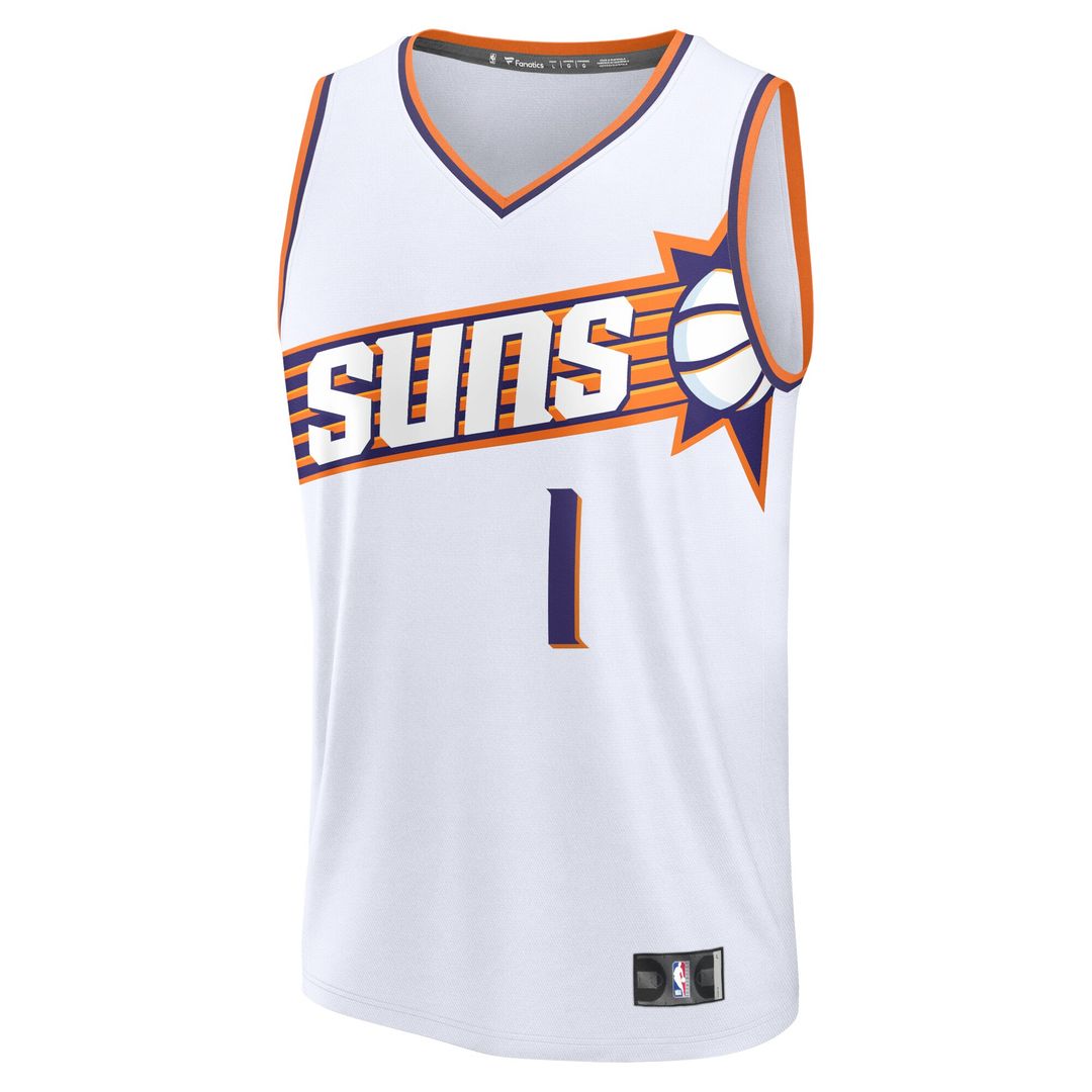 Devin Booker Phoenix Suns Fanatics Fast Break Replica Player Jersey - Association Edition - White