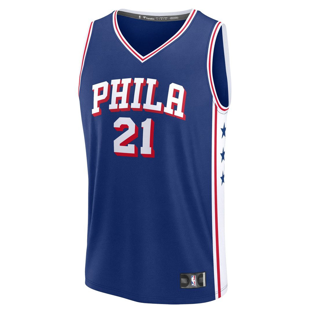 Joel Embiid Philadelphia 76ers Fanatics Youth Fast Break Replica Player Jersey - Icon Edition - Royal
