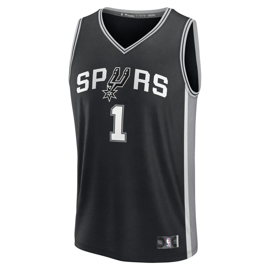 Victor Wembanyama San Antonio Spurs Fanatics Fast Break Replica Player Jersey - Icon Edition - Black