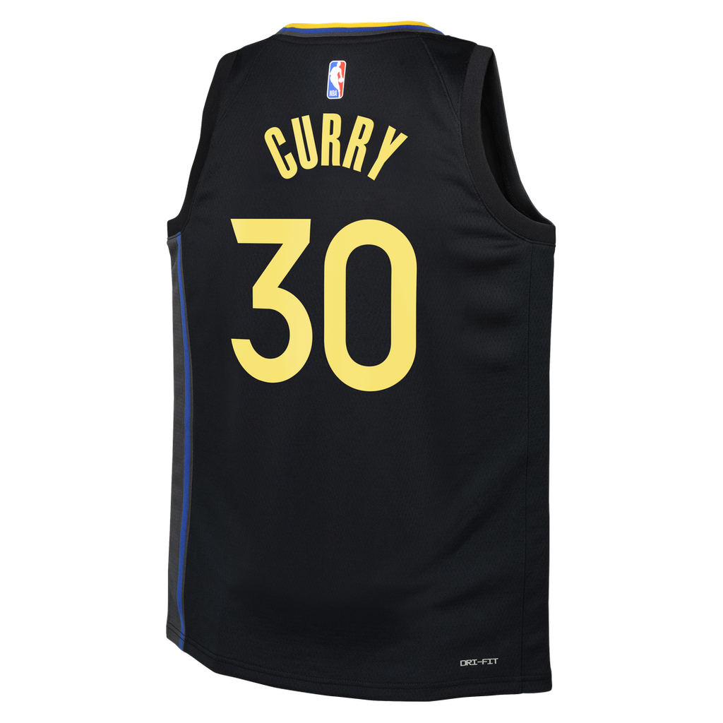 Stephen Curry Golden State Warriors Jordan Brand Youth Swingman Player Jersey - Statement Edition - Black