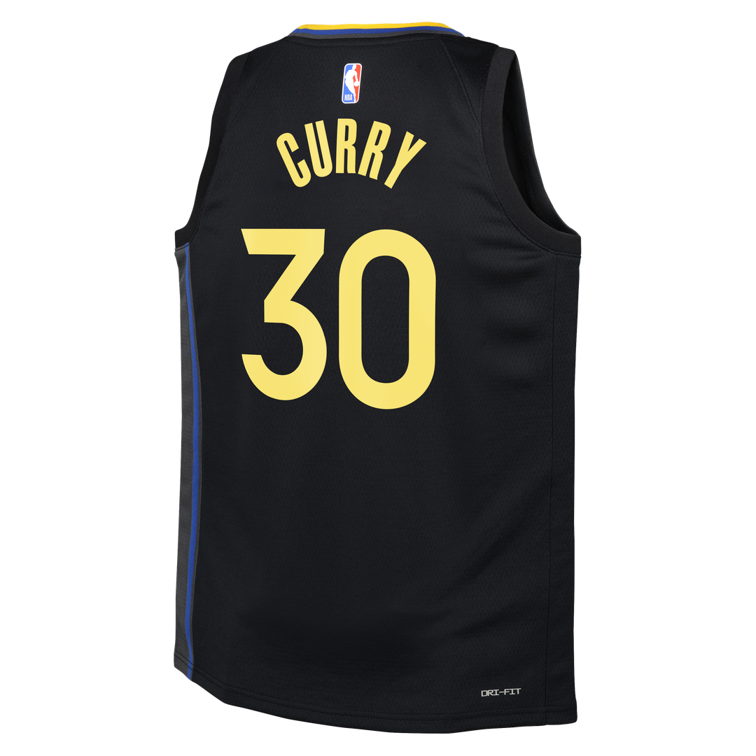 Stephen Curry Golden State Warriors Jordan Brand Youth Swingman Player Jersey - Statement Edition - Black