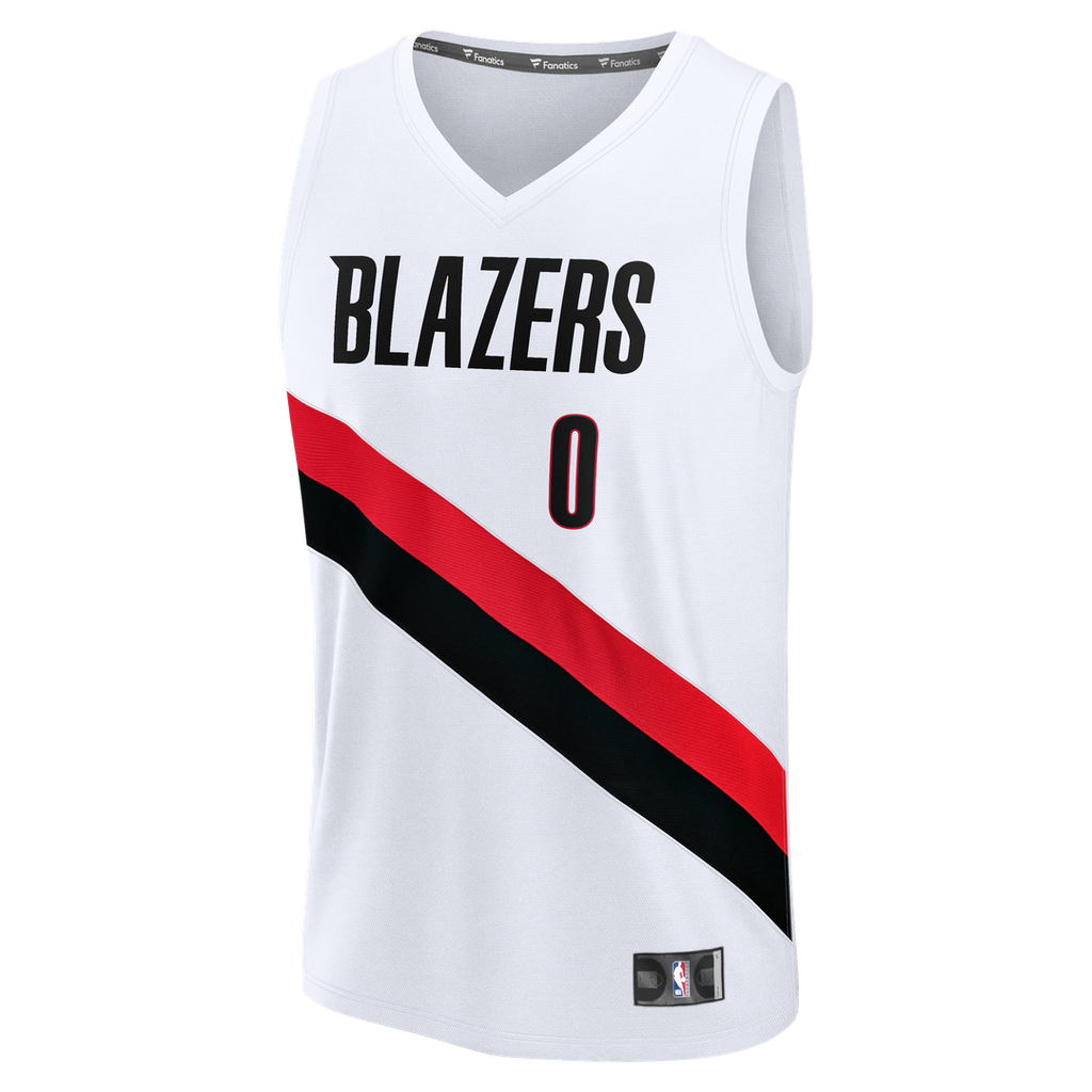 Damian Lillard Portland Trail Blazers Fanatics Youth Fast Break Replica Jersey - White - Association Edition