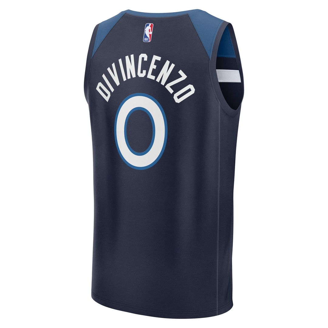 Donte DiVincenzo Minnesota Timberwolves Fanatics Fast Break Replica Player Jersey - Icon Edition - Navy