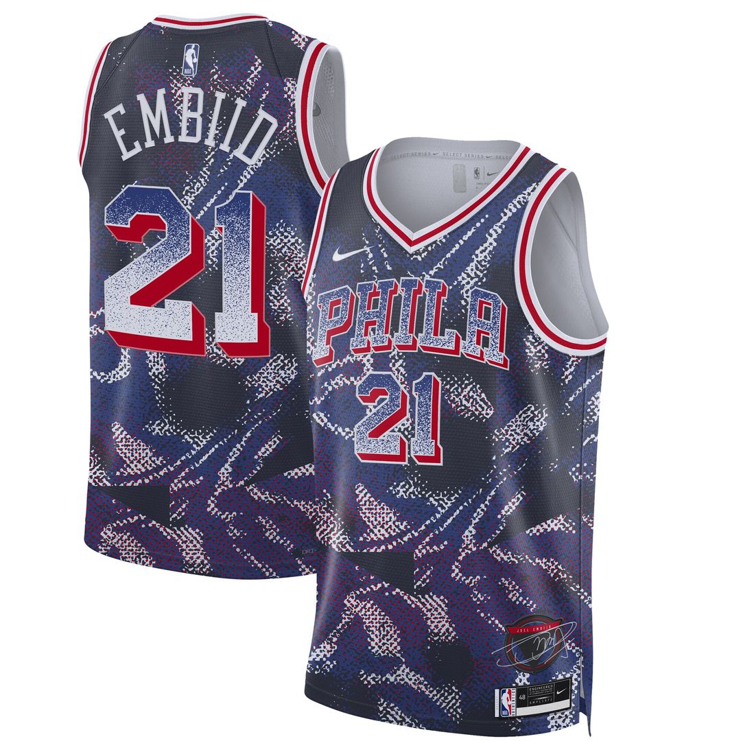 Joel Embiid Philadelphia 76ers Nike Unisex 2025 Select Series Swingman Player Jersey - Navy