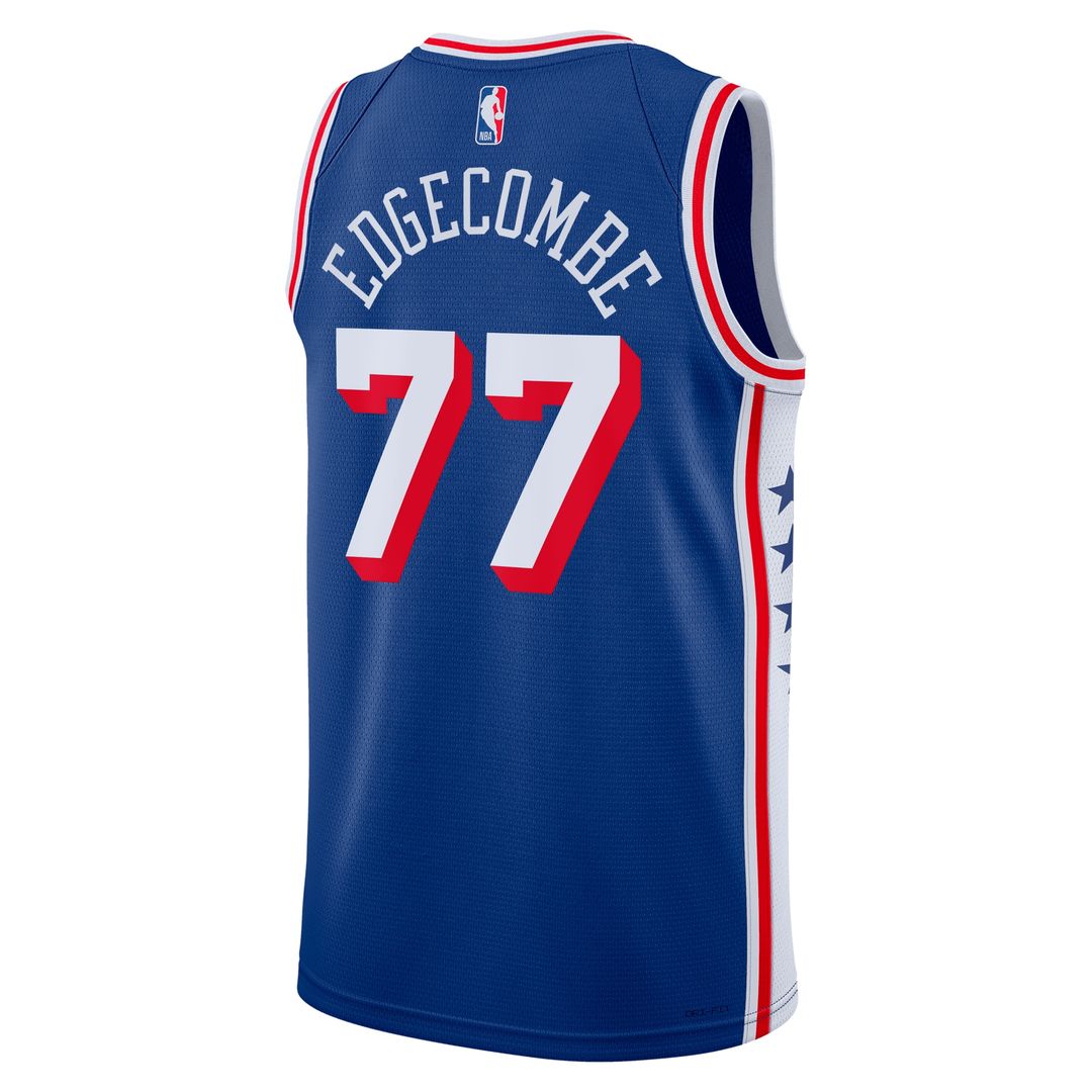 V. J. Edgecombe Philadelphia 76ers Nike Unisex 2025 NBA Draft First Round Pick Swingman Jersey - Icon Edition - Royal