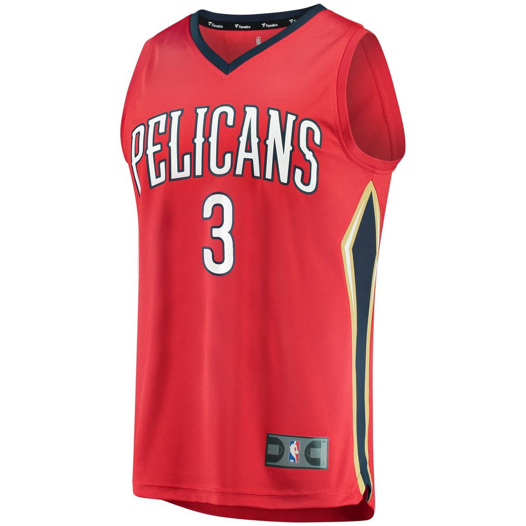 C.J. McCollum New Orleans Pelicans Fanatics Youth Fast Break Replica Player Jersey Red - Statement Edition