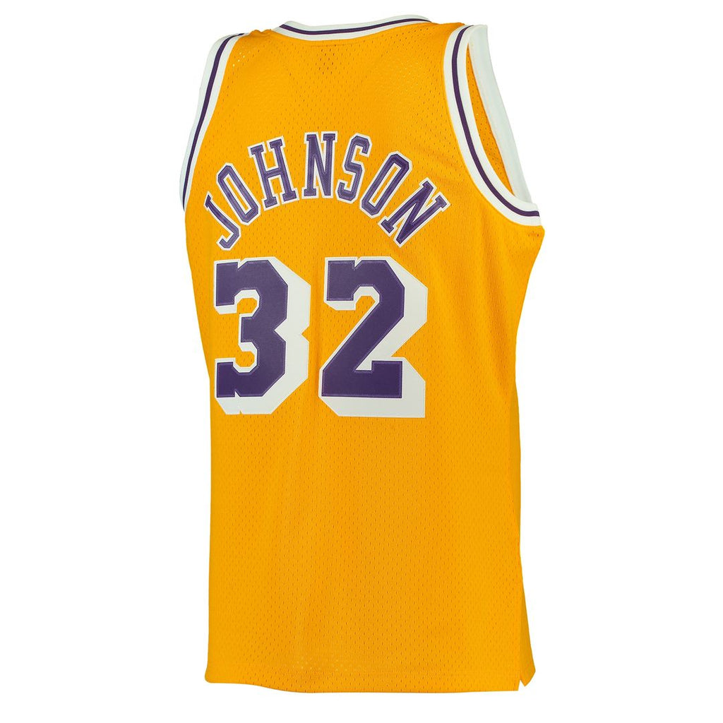 Magic Johnson Los Angeles Lakers Mitchell & Ness 1984/85 Hardwood Classics Swingman Jersey - Purple