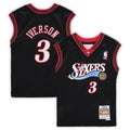 Allen Iverson Philadelphia 76ers Mitchell & Ness Preschool 2000-2001 Hardwood Classics Throwback Team Jersey - Black