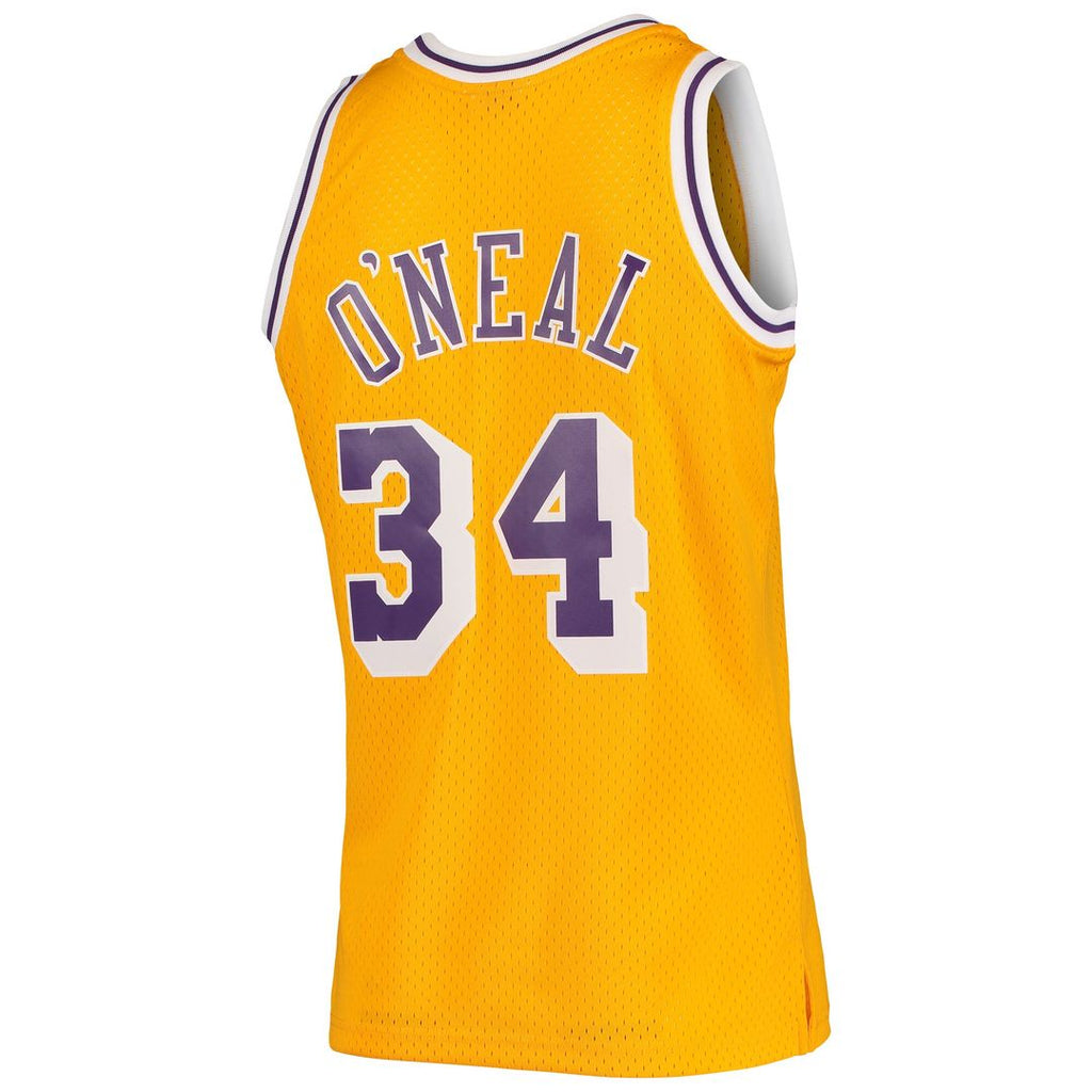 Shaquille O'Neal Los Angeles Lakers Mitchell & Ness Hardwood Classics Swingman Jersey - Purple