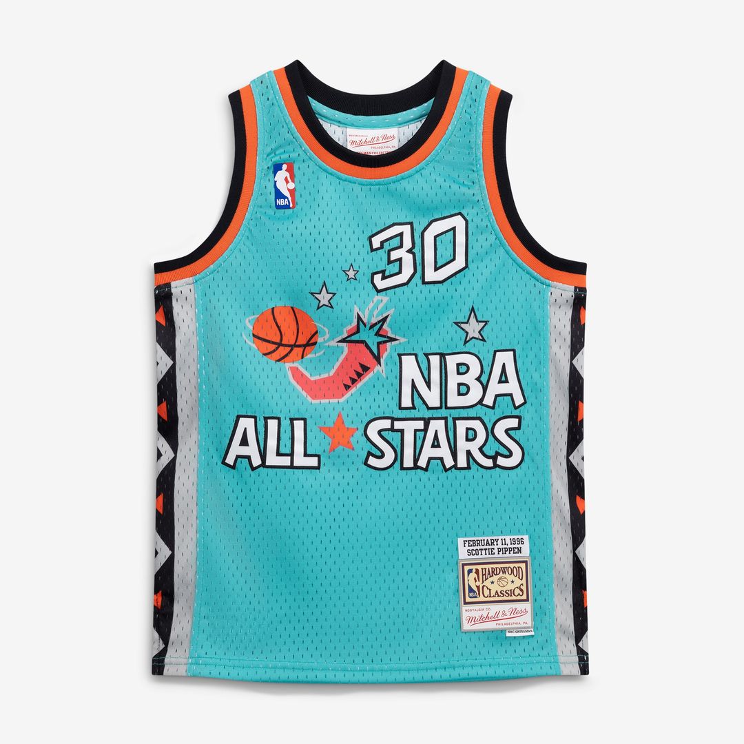 Scottie Pippen 1996 NBA All-Star Game Mitchell & Ness Youth Hardwood Classics Swingman Jersey - Teal