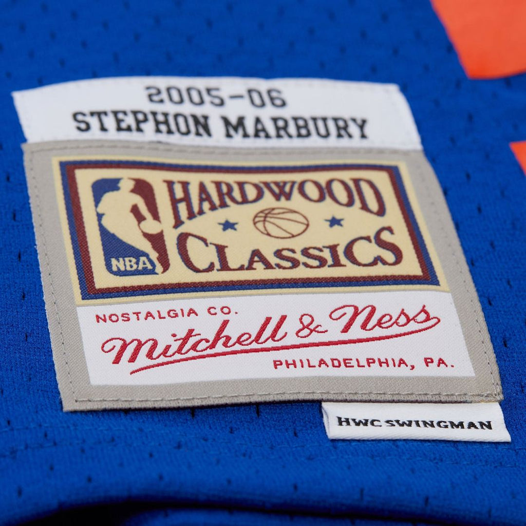 Stephon Marbury New York Knicks Mitchell & Ness 2005/06 Hardwood Classics Swingman Jersey - Blue