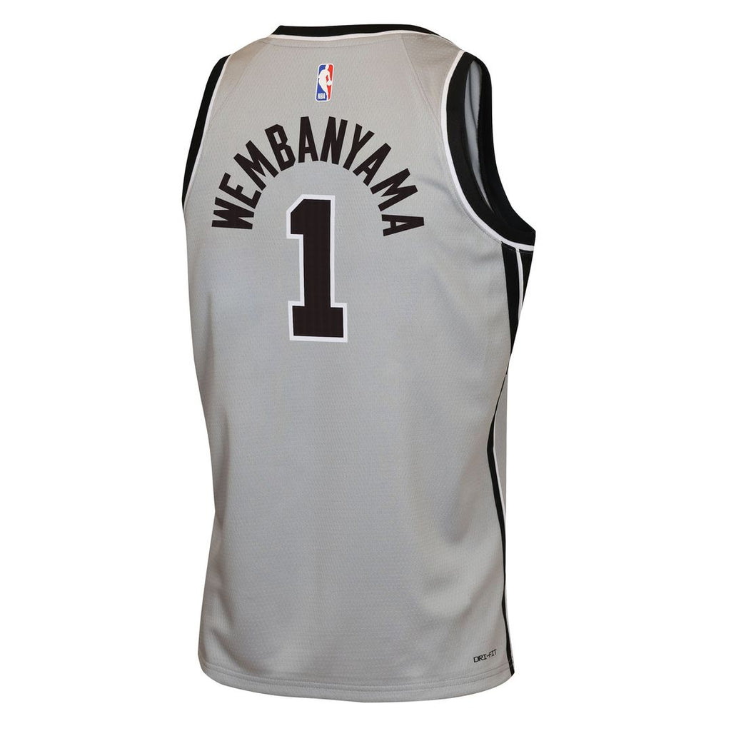 Victor Wembanyama San Antonio Spurs Jordan Brand Youth  Swingman Jersey - Statement Edition - Silver