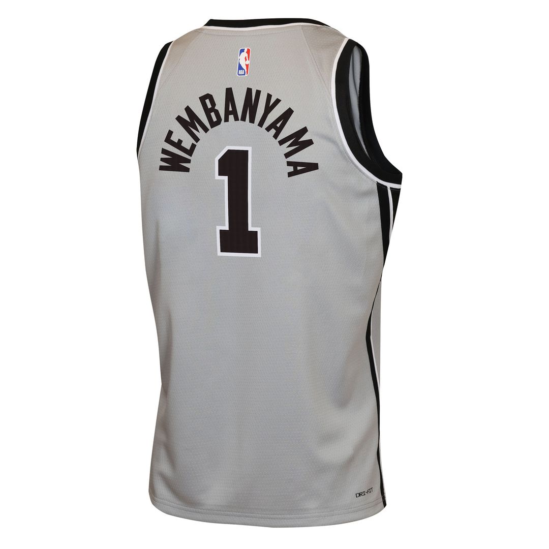 Victor Wembanyama San Antonio Spurs Jordan Brand Youth  Swingman Jersey - Statement Edition - Silver