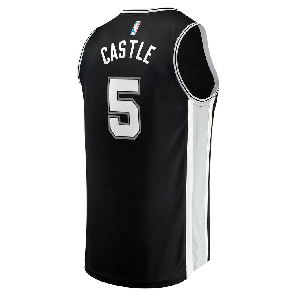 Stephon Castle San Antonio Spurs Fanatics 2024 NBA Draft Fast Break Player Jersey - Icon Edition - Black
