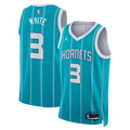 Coby White Charlotte Hornets Jordan Brand Unisex Swingman Jersey - Icon Edition - Teal
