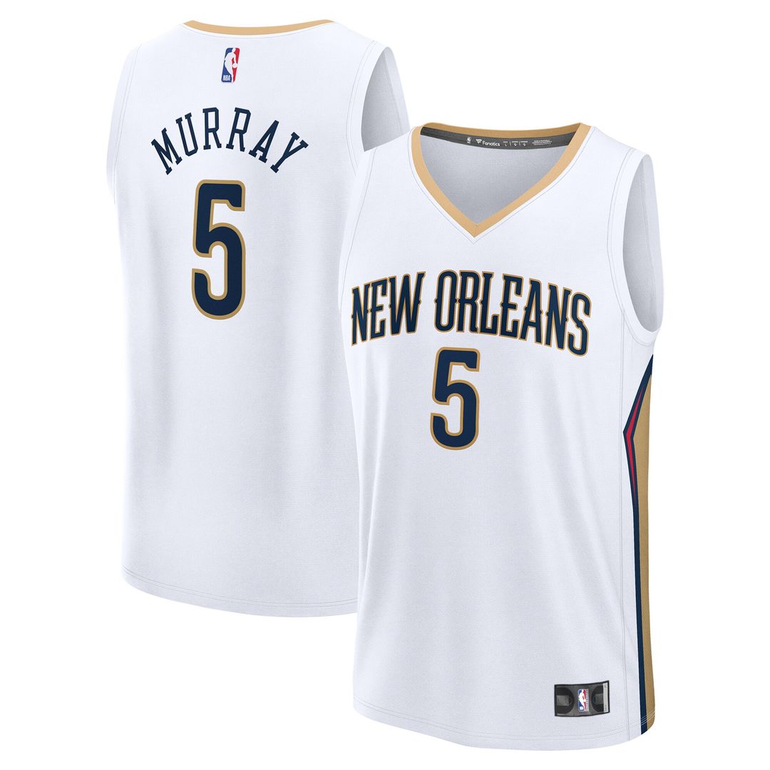 Dejounte Murray New Orleans Pelicans Fanatics Youth Fast Break Replica Player Jersey - Association - White Edition