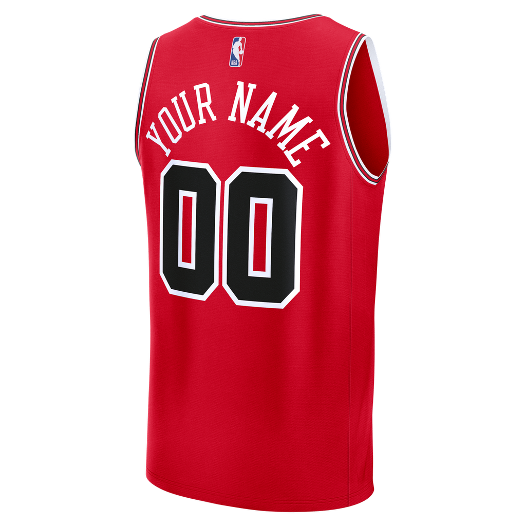 Chicago Bulls Fanatics Fast Break Custom Jersey - Icon Edition - Black
