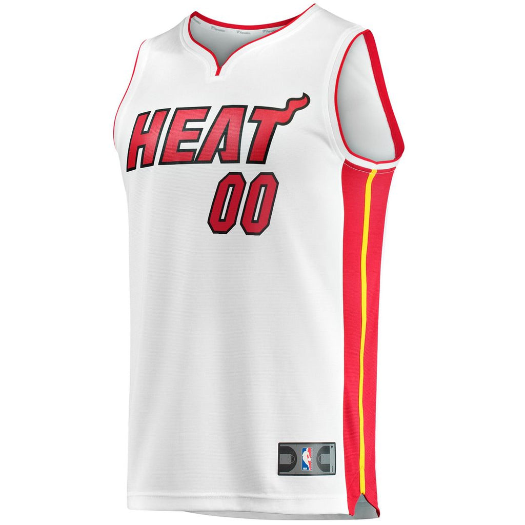 Miami Heat Fanatics Youth Fast Break Custom Replica Jersey - White  - Association Edition