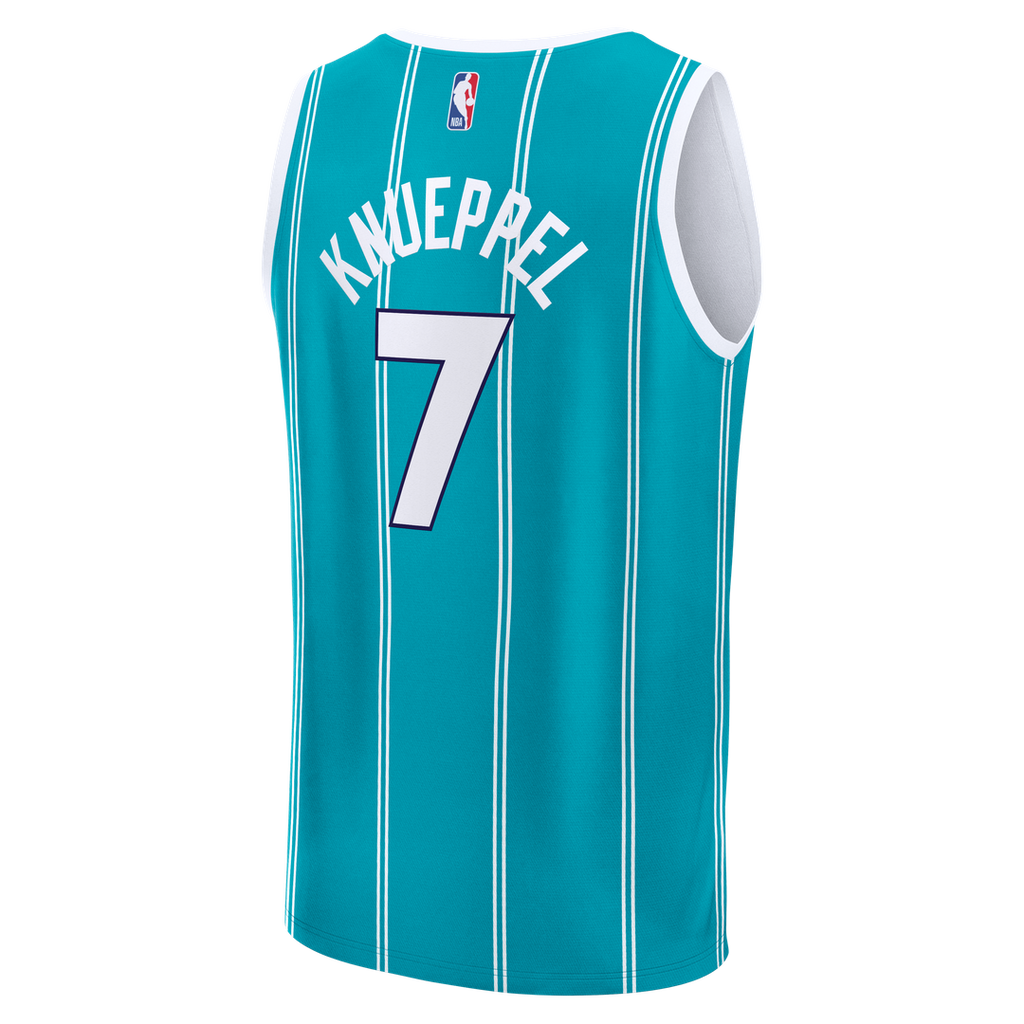 Kon Knueppel Charlotte Hornets Fanatics 2025 NBA Draft First Round Pick Fast Break Replica Jersey - Icon Edition - Teal