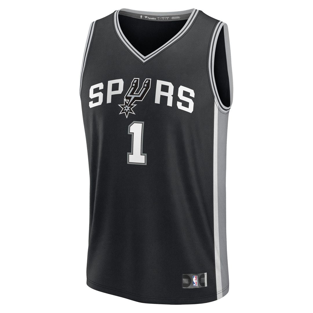 Victor Wembanyama San Antonio Spurs Fanatics Fast Break Replica Player Jersey - Icon Edition - Black