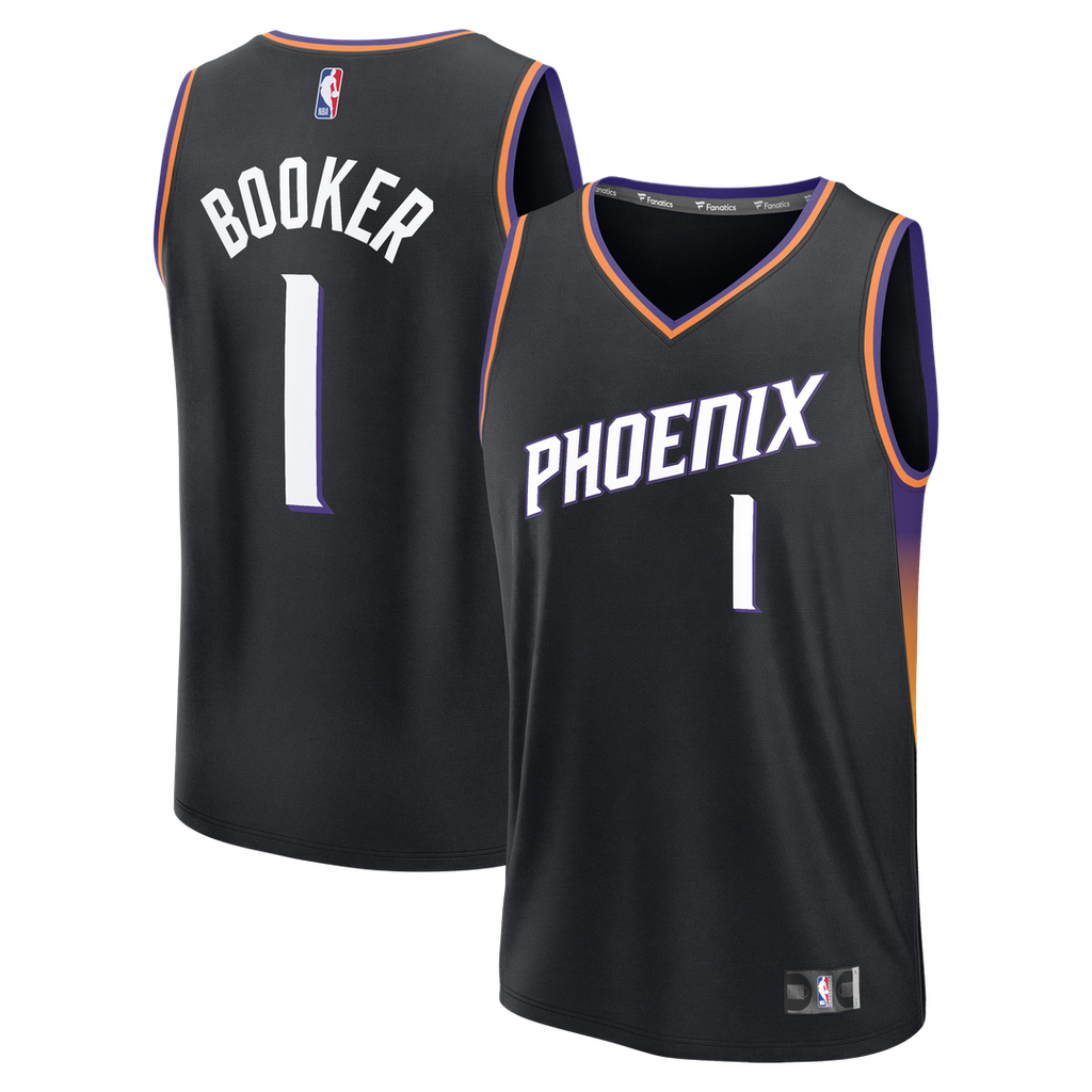 Devin Booker Phoenix Suns Fanatics Fast Break Jersey - Statement Edition - Black