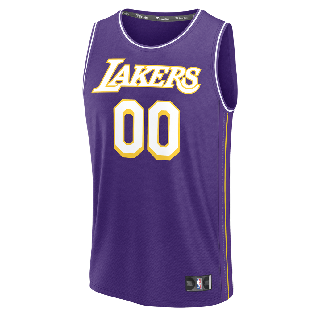 Los Angeles Lakers Fanatics Fast Break Custom Replica Jersey - Association Edition  - White