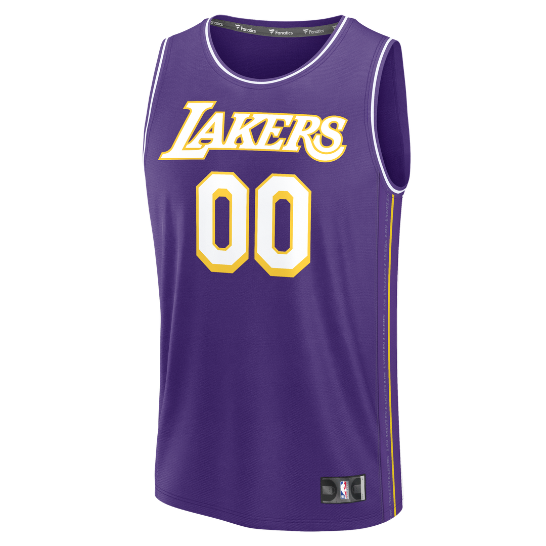 Los Angeles Lakers Fanatics Fast Break Custom Replica Jersey - Association Edition  - White