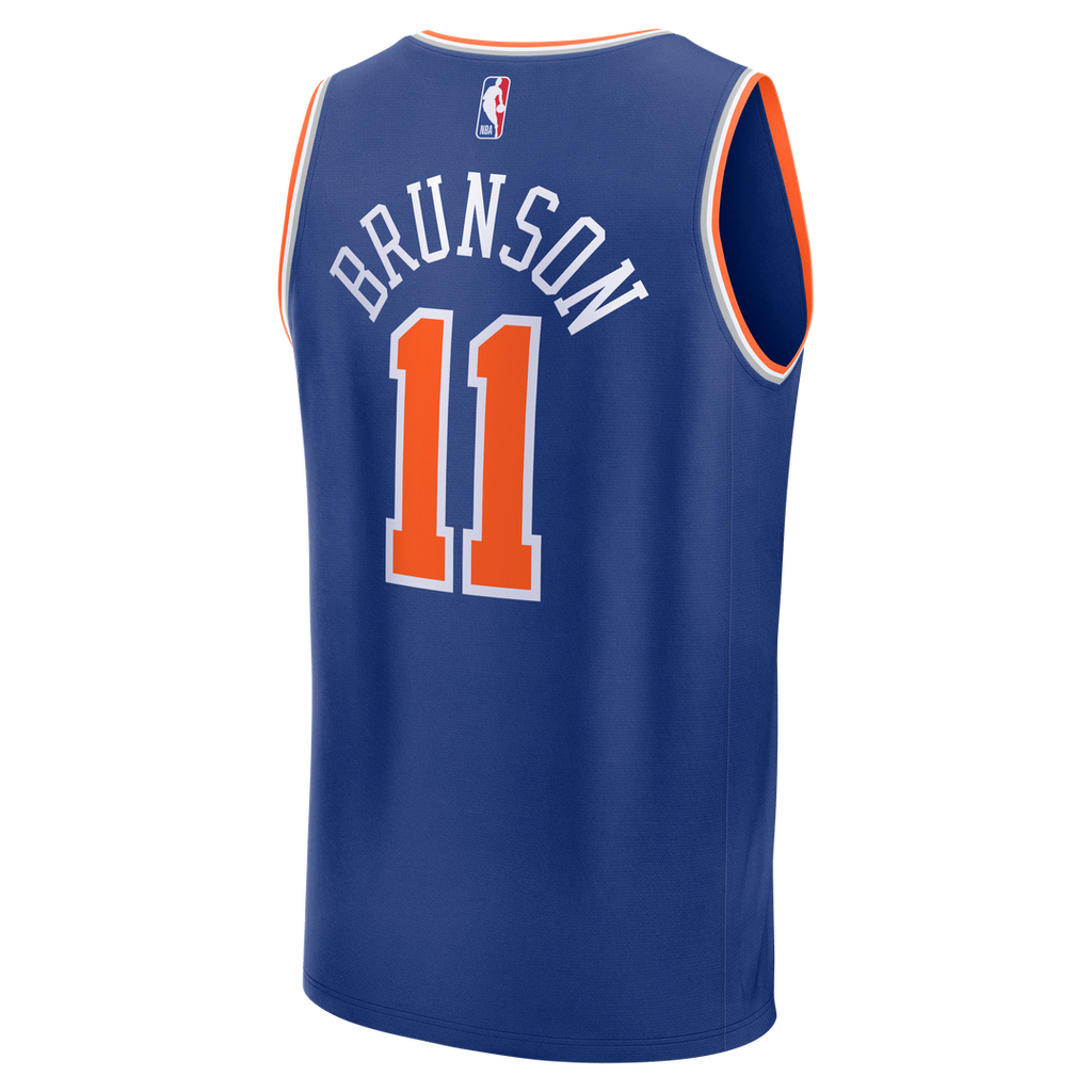 Jalen Brunson New York Knicks Fanatics Youth 2026 NBA Finals Champions Fast Break Replica Jersey - Icon Edition - Blue