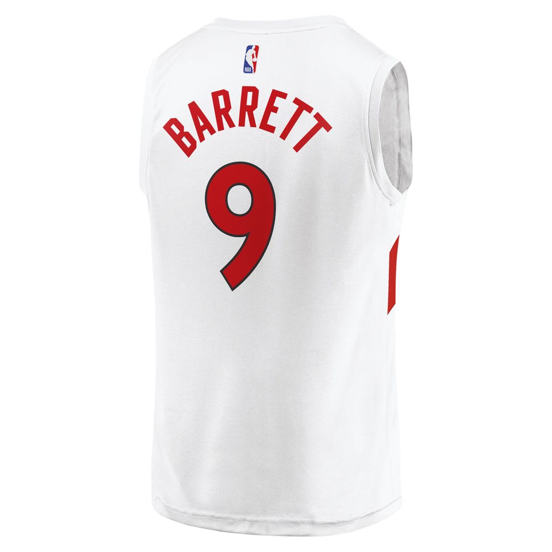 RJ Barrett Toronto Raptors Fanatics Youth Fast Break Player Jersey - Association Edition - White