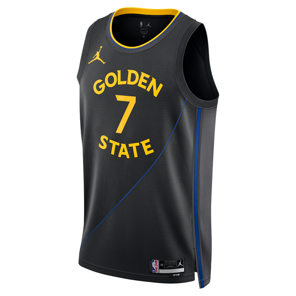 Kristaps Porziņģis Golden State Warriors Jordan Brand Unisex Swingman Jersey - Statement Edition - Black