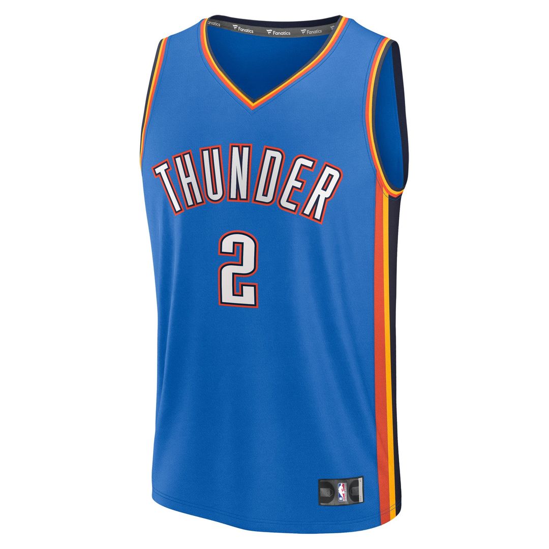 Shai Gilgeous-Alexander Oklahoma City Thunder Fanatics Youth Fast Break Replica Player Jersey - Icon Edition - Blue