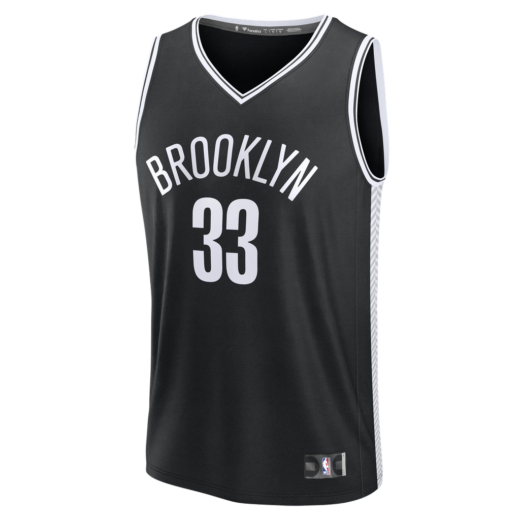 Nic Claxton Brooklyn Nets Fanatics Fast Break Replica Jersey - Black - Icon Edition