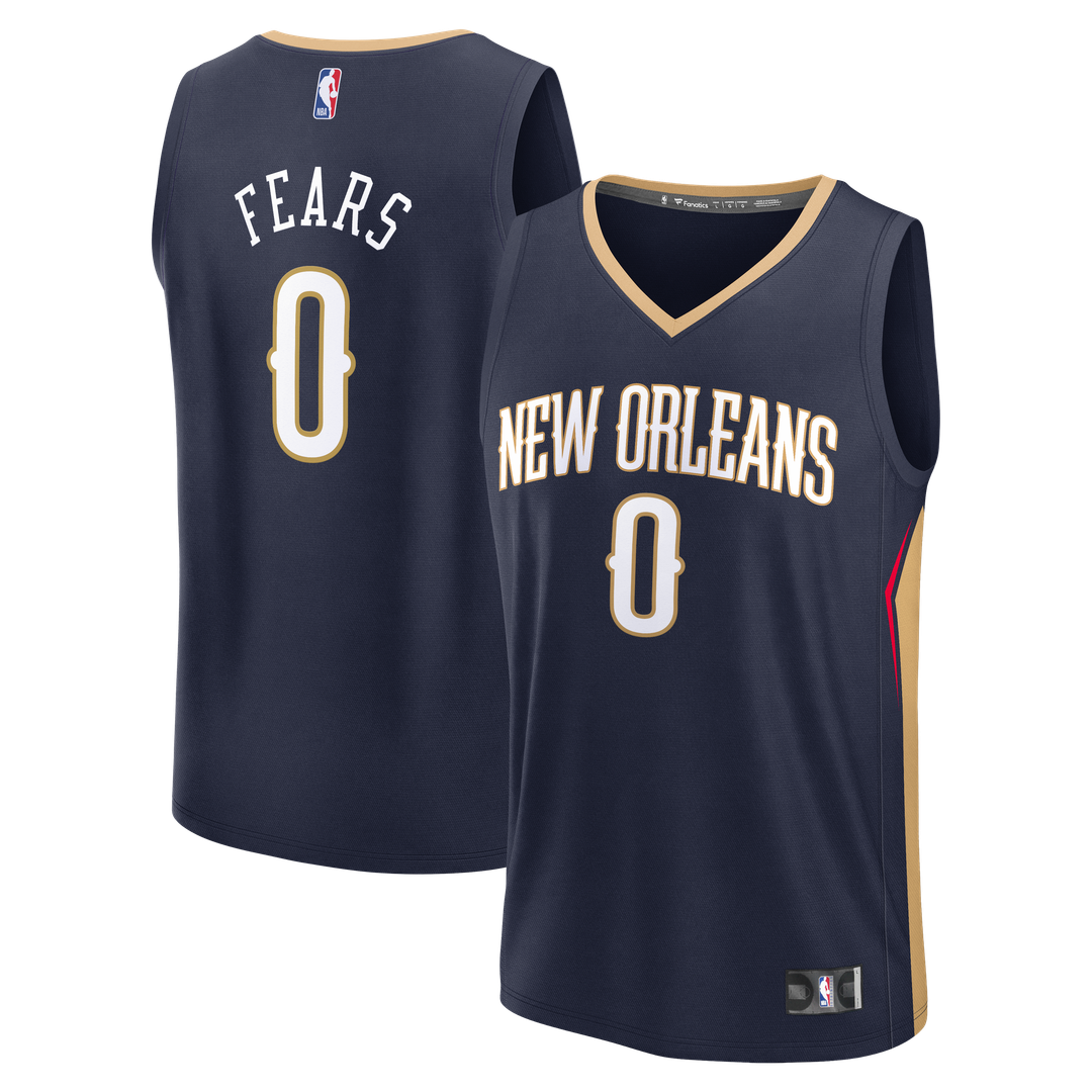 Jeremiah Fears New Orleans Pelicans Fanatics Fast Break Replica Jersey - Navy - Icon Edition