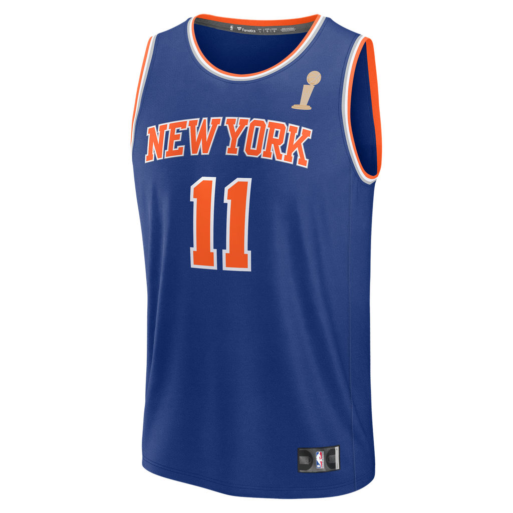 Jalen Brunson New York Knicks Fanatics Youth 2026 NBA Finals Champions Fast Break Replica Jersey - Icon Edition - Blue