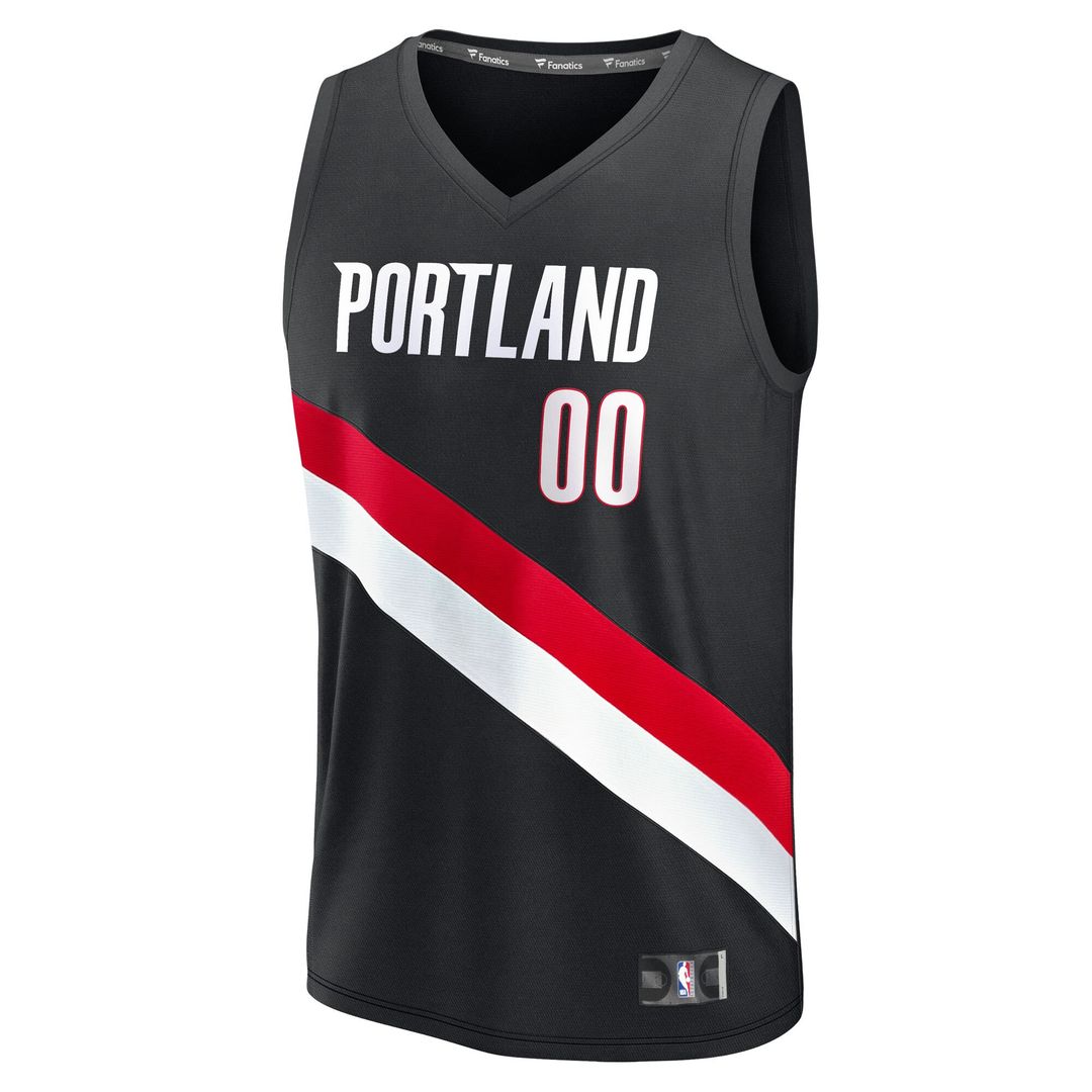 Scoot Henderson Portland Trail Blazers Fanatics Youth Fast Break Replica Player Jersey - Icon Edition - Black